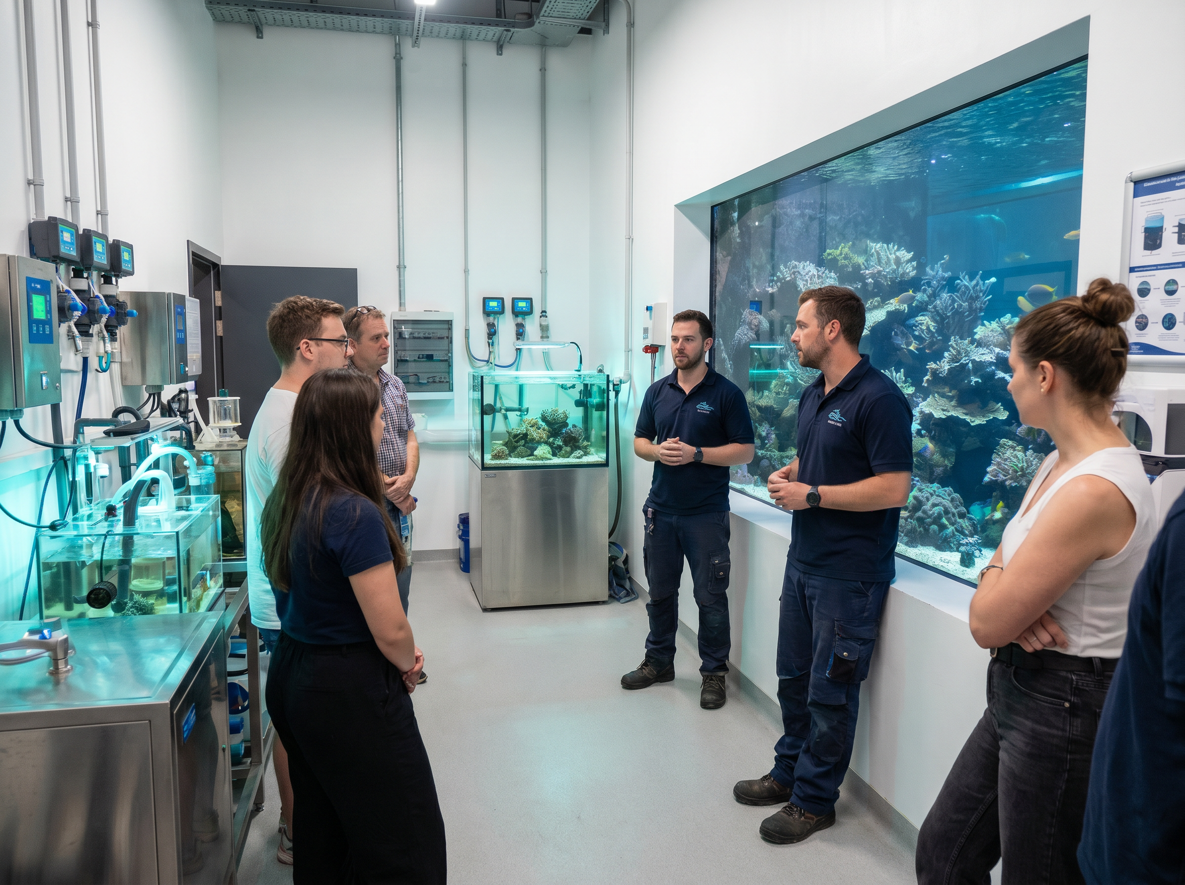 Behind-the-scenes aquarium tour